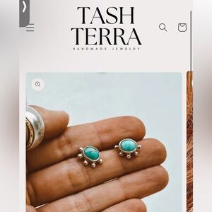Trash Terra turquoise studs